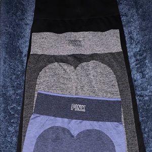 PINK leggings seamless set of 3 pink workout gear